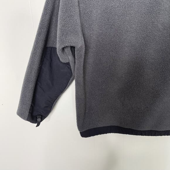 The North Face Boys Denali Fleece Jacket Gray Black Colorblock Medium M Full Zip - Picture 7 of 13